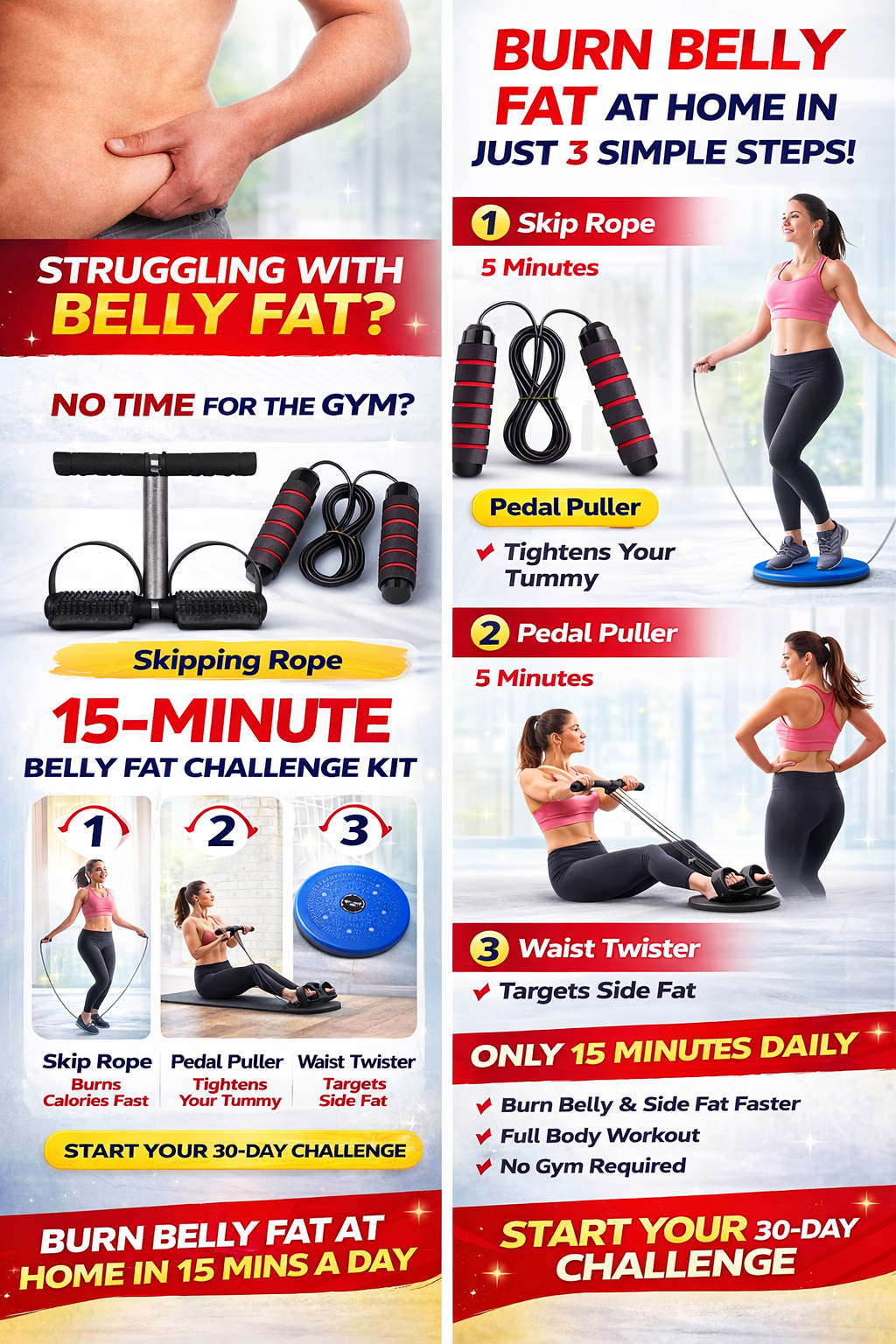 15-Minute Belly Fat Challenge Kit™